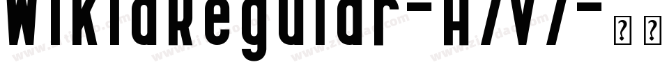WikidRegular-A7v7字体转换