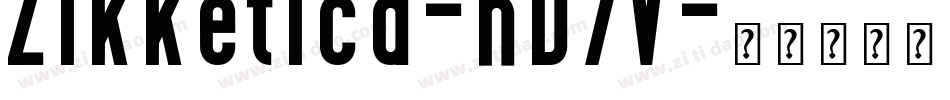 Zikketica-nD7V字体转换