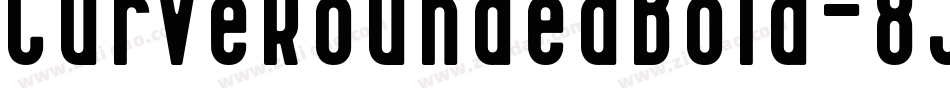 CurveRoundedBold-8Jm2字体转换