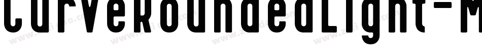 CurveRoundedLight-Movw字体转换