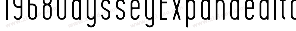1968OdysseyExpandedItalic-VXml字体转换