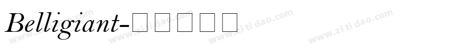 Belligiant字体转换