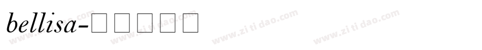 bellisa字体转换