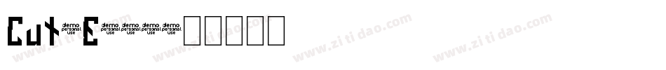 Cut-E249字体转换