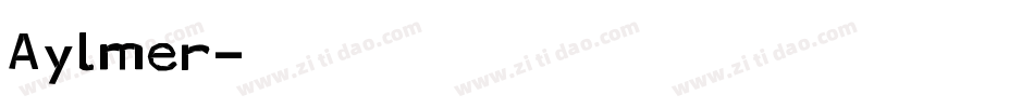 Aylmer字体转换