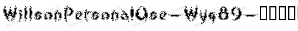 WillsonPersonalUse-Wyq89字体转换
