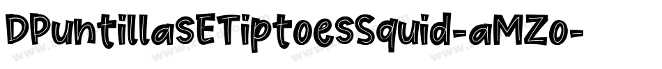 DPuntillasETiptoesSquid-aMZo字体转换