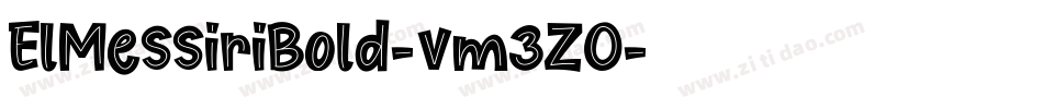ElMessiriBold-vm3ZO字体转换
