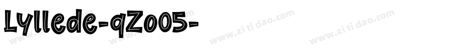 Lyllede-qZo05字体转换