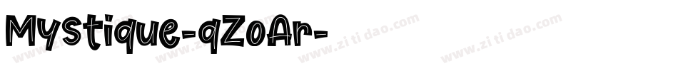 Mystique-qZoAr字体转换