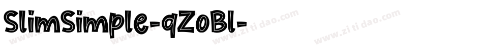 SlimSimple-qZoBl字体转换