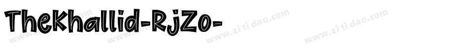 TheKhallid-RjZo字体转换