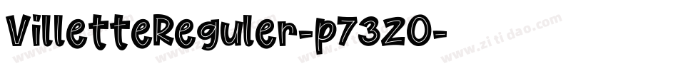 VilletteReguler-p73zO字体转换