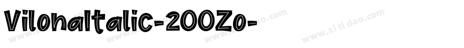 VilonaItalic-2OOZo字体转换