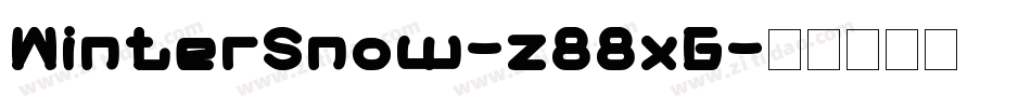 WinterSnow-z88xG字体转换