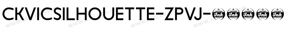 CkVicSilhouette-ZpvJ字体转换