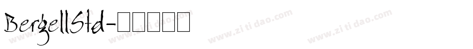 BergellStd字体转换