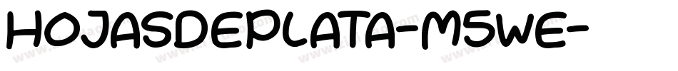 HojasDePlata-M5We字体转换