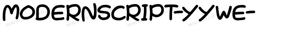 ModernScript-yyWe字体转换