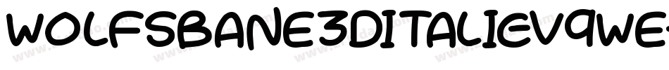 WolfsBane3DItalic-V9We字体转换