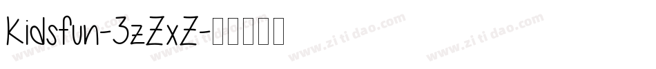 Kidsfun-3zZxZ字体转换