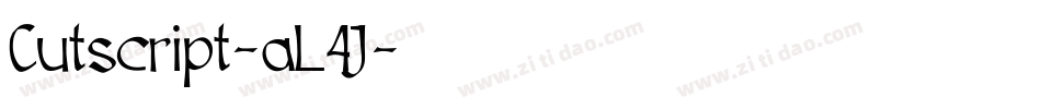Cutscript-aL4J字体转换