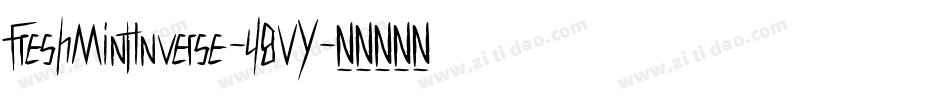 FreshMintInverse-48VY字体转换