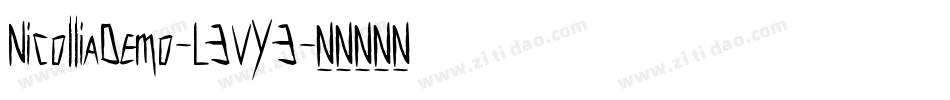 NicolliaDemo-L3VY3字体转换