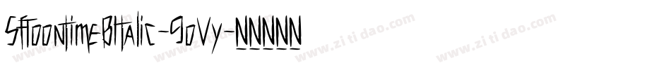 SfToontimeBItalic-9oVy字体转换 SfToontimeBItalic-9oVy字体转换