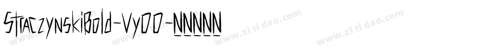 StraczynskiBold-Vy00字体转换