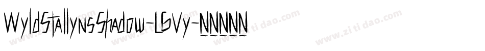 WyldStallynsShadow-L6Vy字体转换