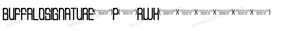 Buffalosignature-p7RWK字体转换