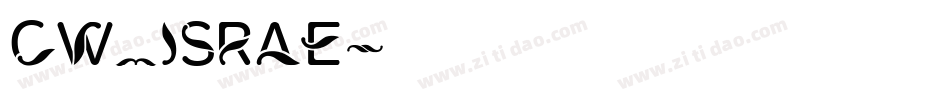 CW_ISRAE字体转换