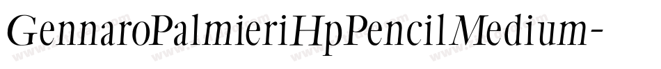GennaroPalmieriHpPencilMedium-lE2w字体转换