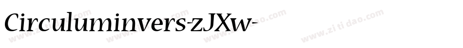 Circuluminvers-zJXw字体转换