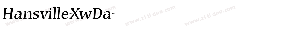 Hansville-XwDa字体转换