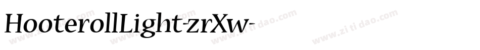 HooterollLight-zrXw字体转换