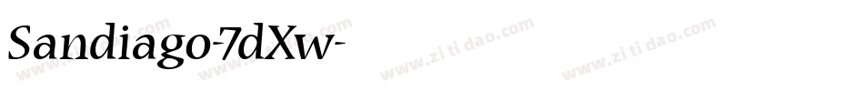 Sandiago-7dXw字体转换