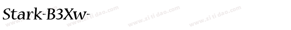 Stark-B3Xw字体转换
