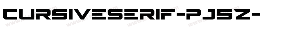 CursiveSerif-pj5Z字体转换