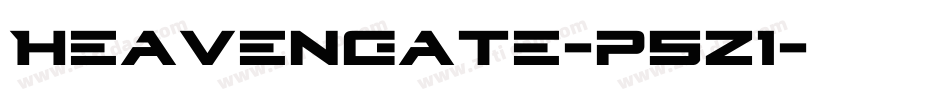 Heavengate-p5z1字体转换 Heavengate-p5z1字体转换