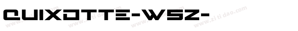 Quixotte-W5z字体转换