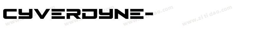 cyverdyne字体转换