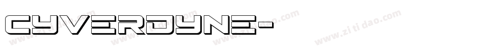 cyverdyne字体转换
