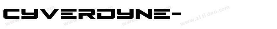 cyverdyne字体转换