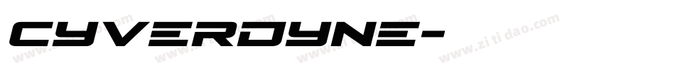 cyverdyne字体转换