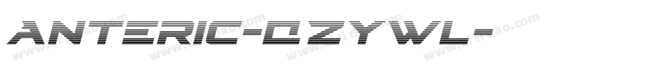 Anteric-qZYWl字体转换