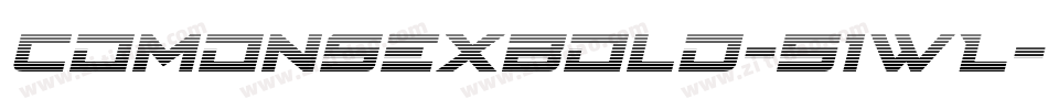 Comonsexbold-51WL字体转换