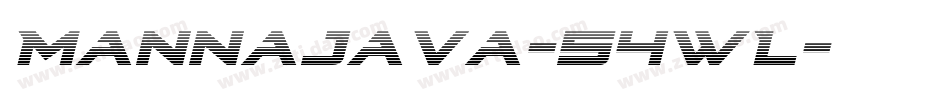 Mannajava-54WL字体转换