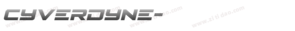 cyverdyne字体转换